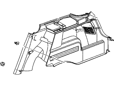 Dodge 1BA15BD5AA PANEL Quarter Trim