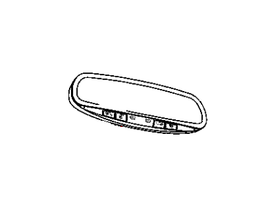 Mopar 4806227AB Mirror Inside Rearview 4806227AB Mopar Mirror Inside Rearview Illustration 1 of 1