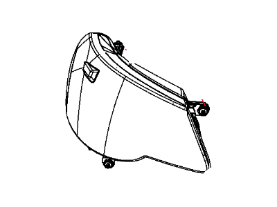 Dodge 5116342AC HEADLAMP