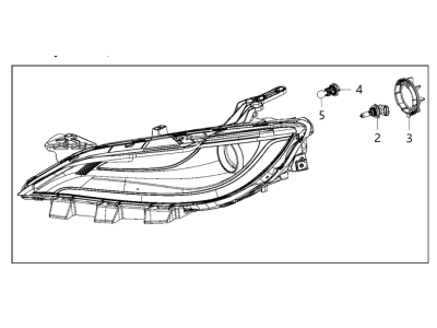 Chrysler Headlight - 68284782AA