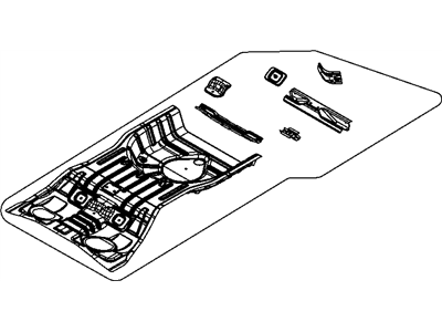 Dodge 5076043AD PAN Rear Floor