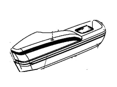 Dodge 1VY701XWAB ARMREST Rear Door Trim