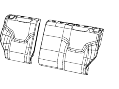 Jeep 6SH58PXRAA COVER Rear Seat Back