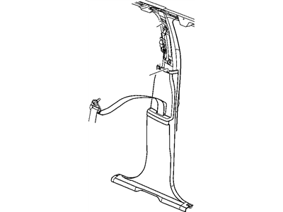 Jeep 5HQ10ZJ3AG PANEL B Pillar Lower Trim