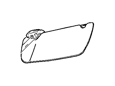 Dodge ZC351D1AB VISOR Illuminated