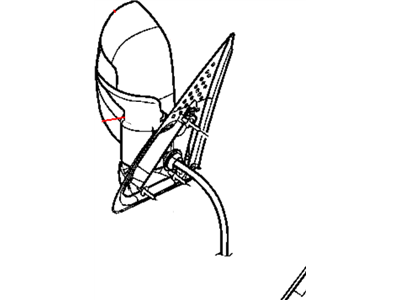 Jeep 55155841AE MIRROR Outside Rearview