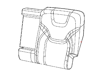 Mopar 5XM81DX9AC Cover Rear Seat Back Left