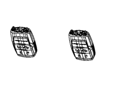 Ram 68365299AB TRANSMITTER Integrated Key FOB