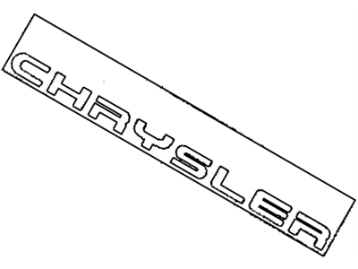 Chrysler MR191017 Nameplate