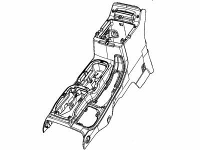Jeep 6KJ18TX7AE BASE Floor Console