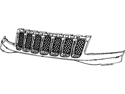 Jeep 68213198AA GRILLE Insert