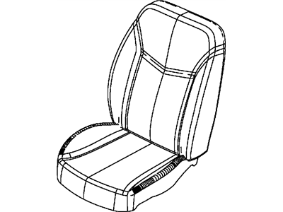 Dodge 1UT74HL1AA COVER Front Seat Back