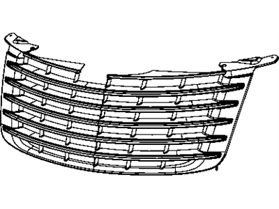 68051444AA Mopar Grille Radiator Chrome Illustration 1 of 1