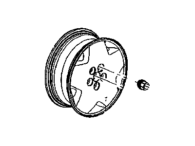 Chrysler 5272910AA WHEEL Aluminum