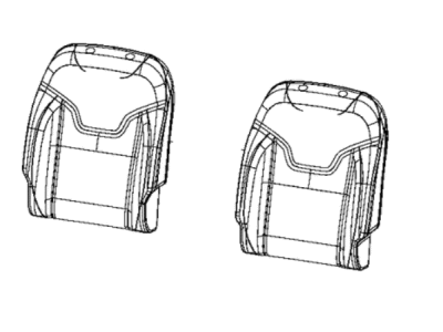 Mopar 7CT02LA8AA Cover Front Seat Back