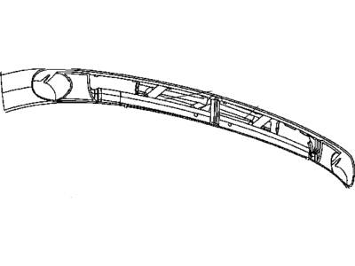 Dodge 55077387AA Grille Assembly Rubber Bumper