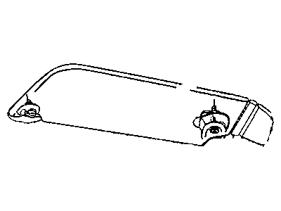 Jeep 1AL251D1AA SUPPORT Visor
