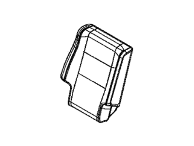 5PJ26DX9AA Mopar Cover Rear Seat Back Right Illustration 1 of 1