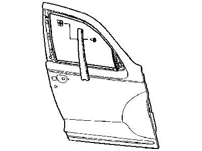 Mopar 5288837AH Applique B Pillar Front Door