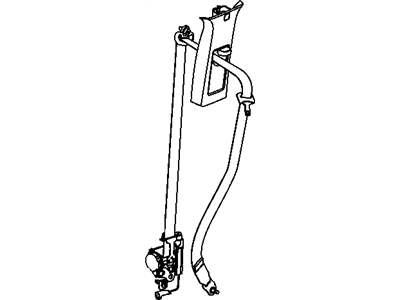 Mopar 5KJ631J8AD Lap & Shoulder Belt, Front Outer