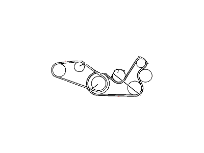 Mopar MN158101 Belt Alternator MN158101 Mopar Belt Alternator Illustration 1 of 1