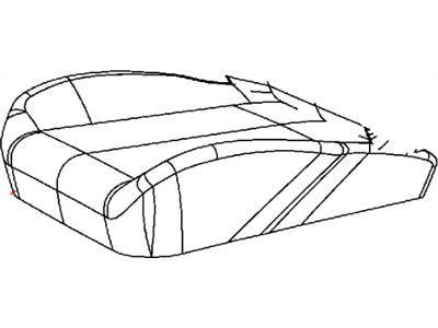 Chrysler 5RX53DX9AA COVER Front Seat Cushion