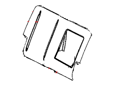 Mopar 5RC50DX9AA Cover Rear Seat Back Right