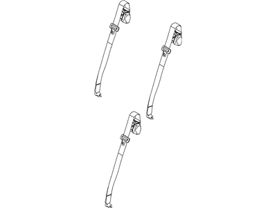 Jeep 5JX141DVAC SEAT BELT Retractor