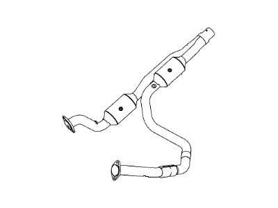 Mopar 68143639AD Pipe And Converter Exhaust