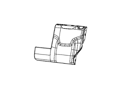 Mopar 6AM62PS4AA Cover Rear Seat Back 6AM62PS4AA Mopar Cover Rear Seat Back Illustration 1 of 1