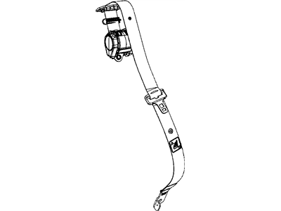 Chrysler XV77BD5AC SEAT BELT Rear Inner