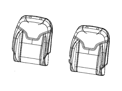 Mopar 6GD88LR5AC Cover Front Seat Back