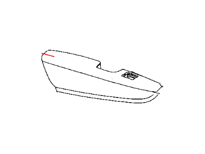 Jeep 1WR481V5AA ARMREST Rear Door Trim