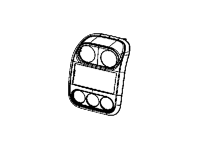 Jeep 1PL231DVAB BEZEL Instrument Panel Center