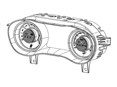 Dodge 68351260AB CLUSTER Instrument Panel