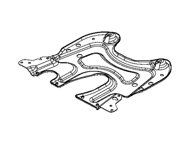 Mopar 68265140AB Skid Plate Front Mopar 68265140AB Skid Plate Front