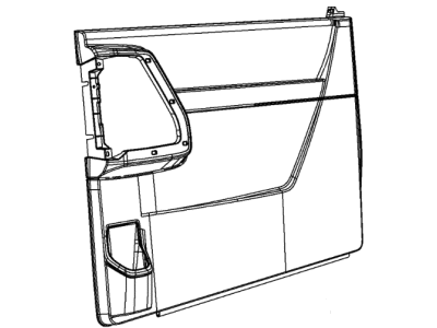 Dodge 1UW11BD1AA PANEL Sliding Door Trim