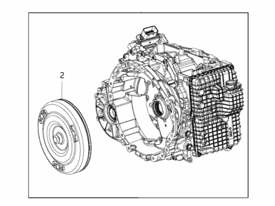 Chrysler R8311996BA TRANSMISSION With Torque Converter