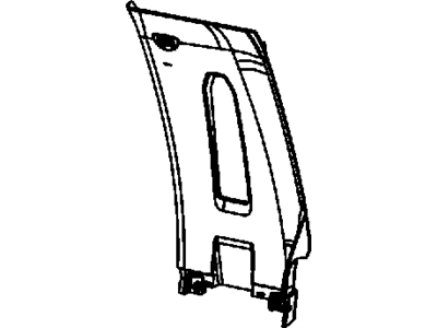 Mopar 1MH96BD1AC Panel B Pillar Upper Trim Includes Grab Handle And Caps