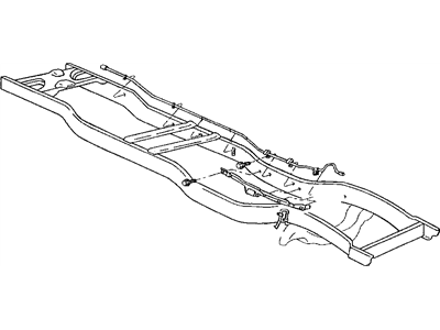 Mopar 52008238 Clip, Brake And Fuel Lines To Left Rail 52008238 Mopar Clip, Brake And Fuel Lines To Left Rail Illustration 1 of 1