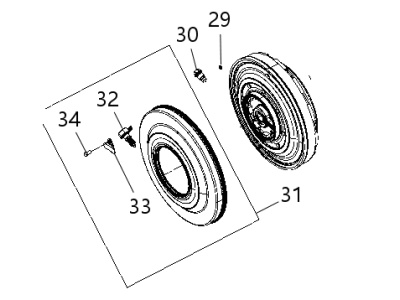 Dodge 68060442AB CLUTCH AND DAMPER KIT Automatic Transmission