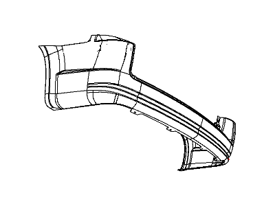 2010 Dodge Grand Caravan Bumper - 68048158AE