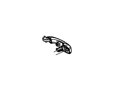 Mopar XU56AXRAD Handle Exterior Door XU56AXRAD Mopar Handle Exterior Door Illustration 1 of 1