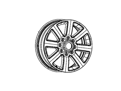 Ram 1VQ86RUWAA WHEEL Aluminum