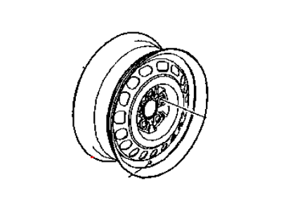 5272864AB Mopar Wheel Steel Illustration 1 of 1