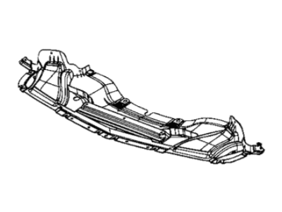 Dodge 68404932AC BELLY PAN Front