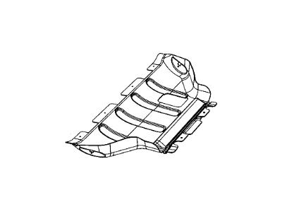 Jeep 55079191AD BELLY PAN Front