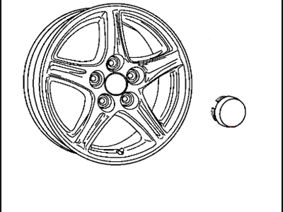 82210066 Mopar Wheel Kit Cast Aluminum Illustration 1 of 1