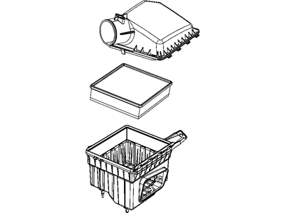 Mopar 53034190AE Air Cleaner 53034190AE Mopar Air Cleaner Illustration 1 of 1