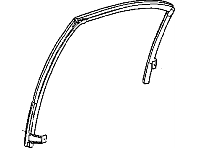 Dodge 5008578AB WEATHERSTRIP Rear Door Glass Run